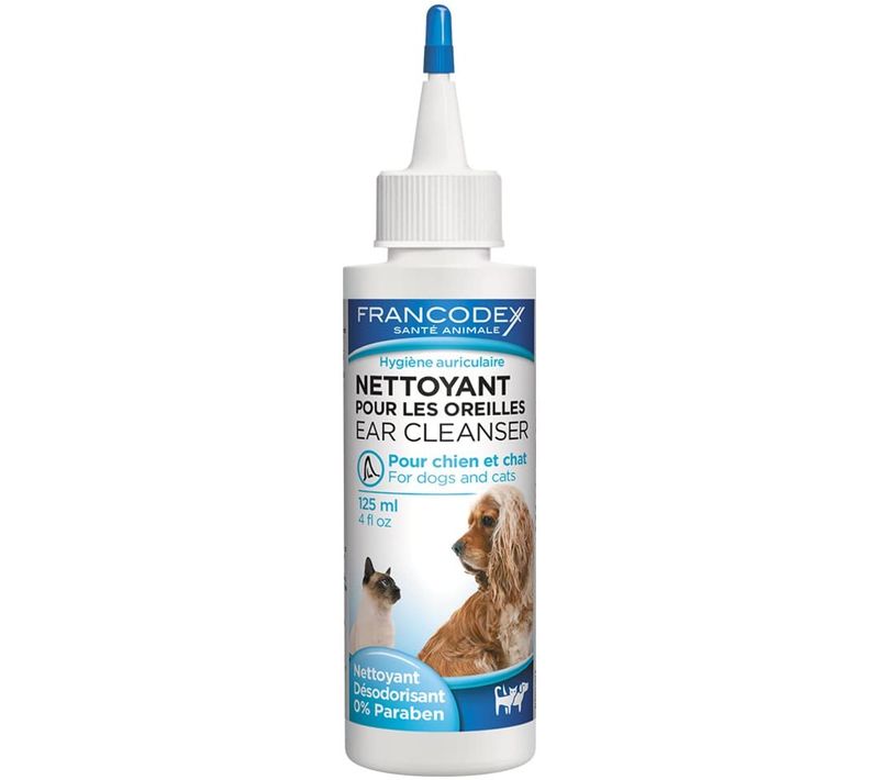 Francodex Nettoyant Oreilles Pour Chiens Et Chats - 125 Ml