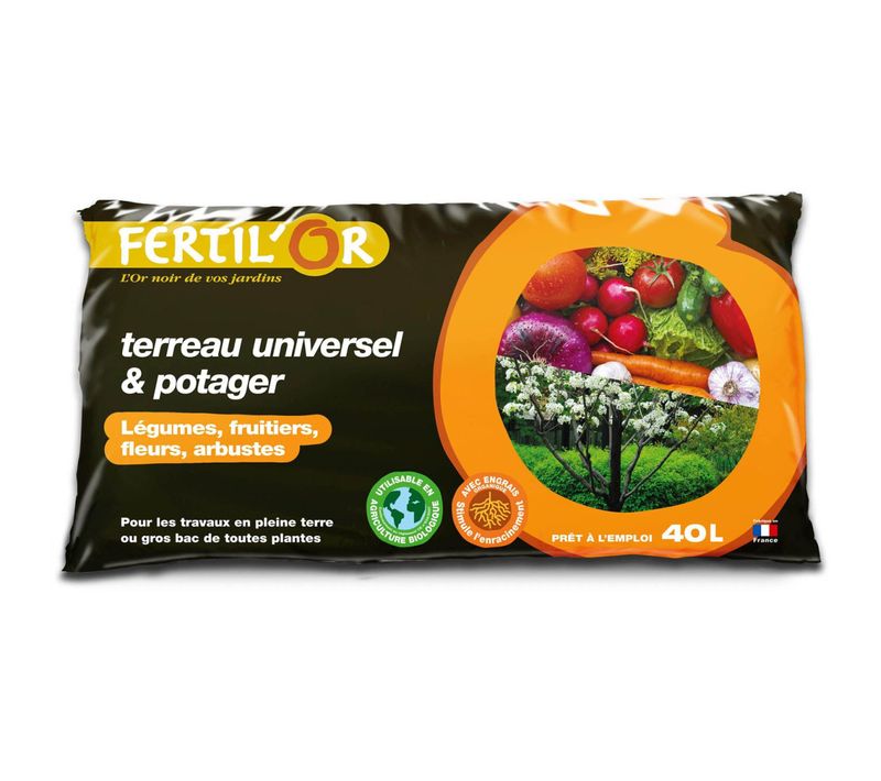 Terreau Universel Et Potager Pleine Terre Ou Bac 40 Litres