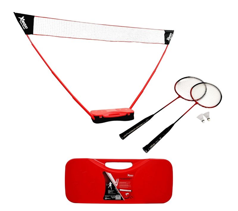 Set De Badminton Complet 2 Joueurs Avec Malette De Transport - Filet 3m, 2 Raquettes Métal, 2 Volant