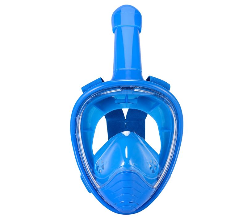 Masque De Plongée Full Face Enfant 6-12 Ans Anti-buée Snorkeling Sangles Réglables Noir Ou Bleu