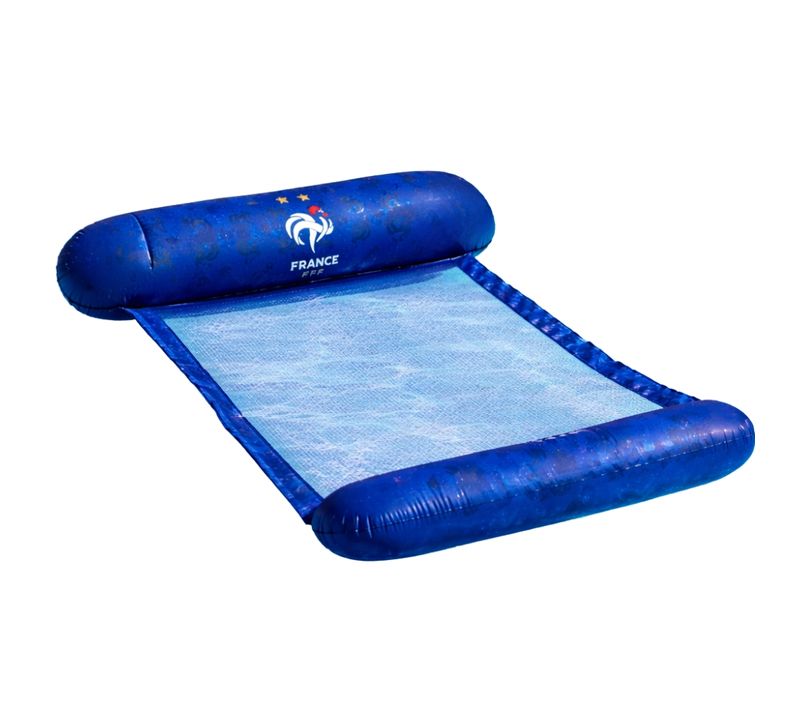 Hamac Gonflable 120 X 70 Cm – Produit Officiel équipe De France Fff, Matelas Flottant Piscine, Bouée