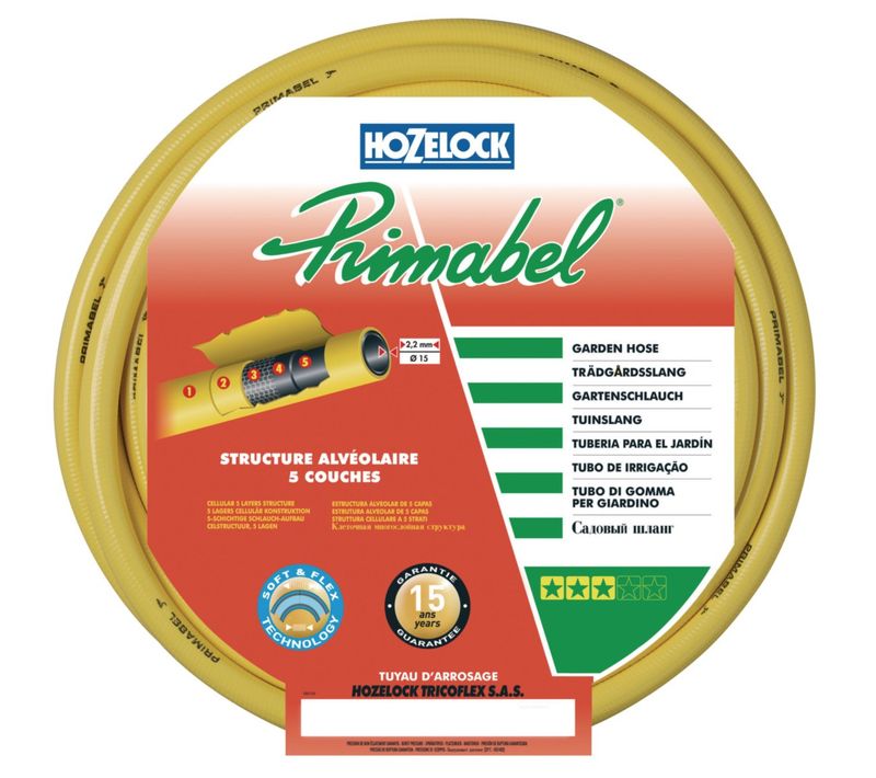 Tuyau D'arrosage Souple Multicouche D25 Mm X 50 M - Jaune 194271