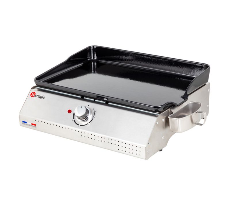 Plancha Électrique 2000w Telia Avec Cuve En Inox 1 Brûleur