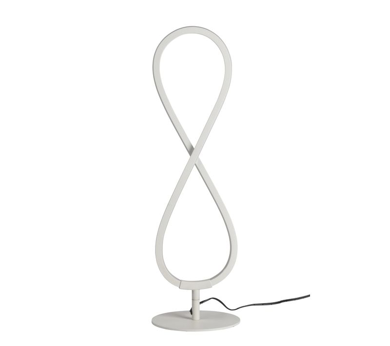 Lampe LED H.43 cm D.13 cm INFINI blanc
