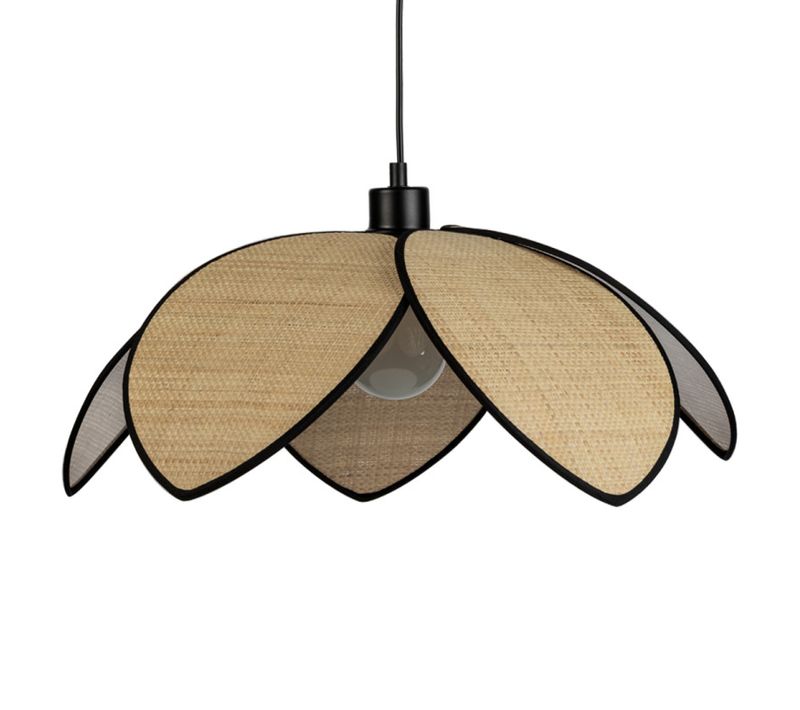 Suspension Corol Beige en Fibre Naturelle Ø500 x 300 mm