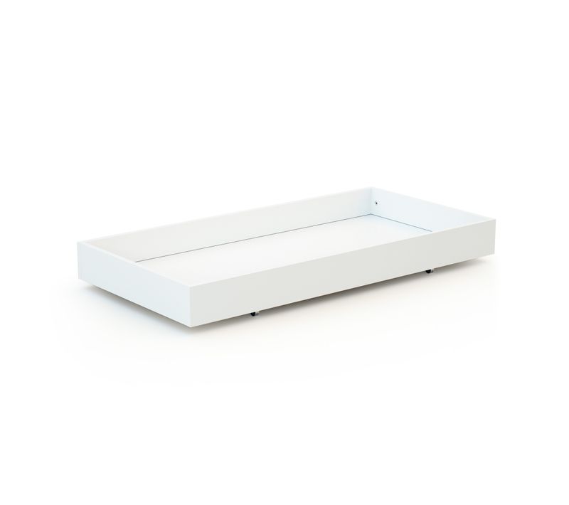 Tiroir De Lit Bébé En Bois Rolo Blanc 60 X 120