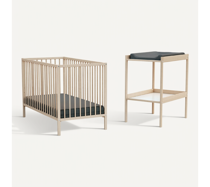 Lit Bébé Et Table À Langer - Bois