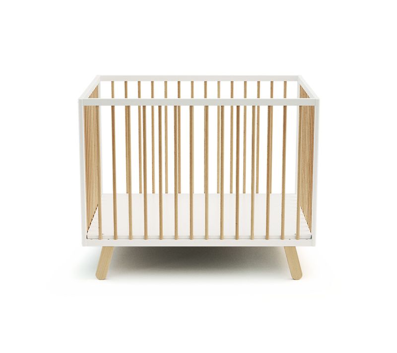 Parc Bébé En Bois Pirate Blanc Et Hêtre Verni 80 X 100 Cm