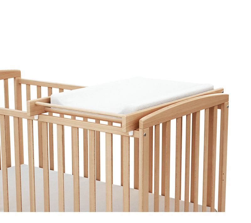 Plan à Langer Amovible Pour Lit Bébé Hêtre Verni 60 X 120 Et 70x140 Cm