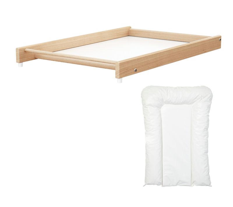 Grand Plan à Langer En Bois Amovible En Bois Mona Hêtre