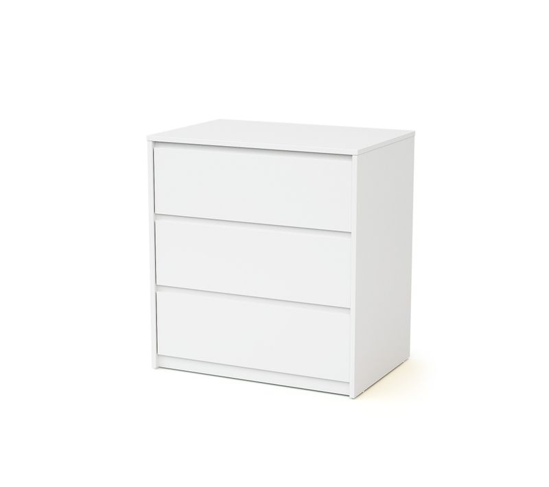 Commode Bébé 3 Tiroirs En Bois Uno - Blanc