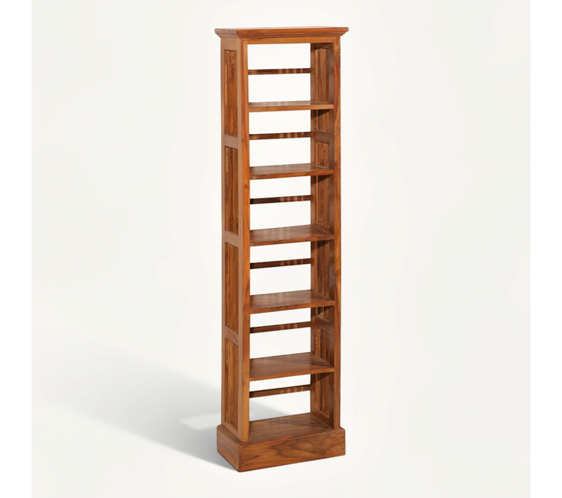 Api - étagère Bibliothèque Marron 45 Cm Bois Teck