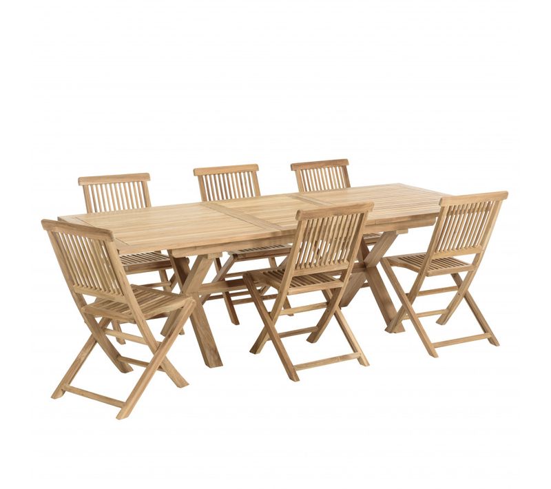 Harris - Salon De Jardin En Teck 8/10 Personnes