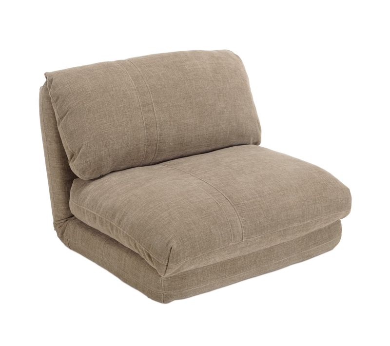 Angele - Chauffeuse 1 Place Convertible Tissu Couleur Gris