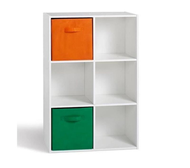 Étagère 6 Niches Design "bura" 91cm Blanc