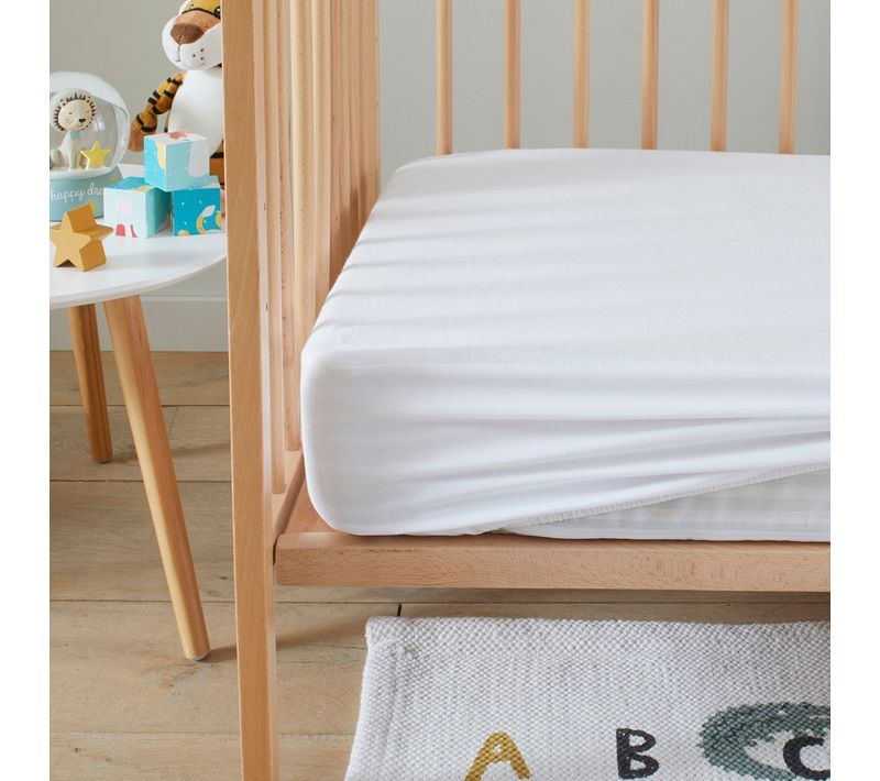 Alèse - Protège Matelas Imperméable Bébé 60 X 120 Cm Blanc