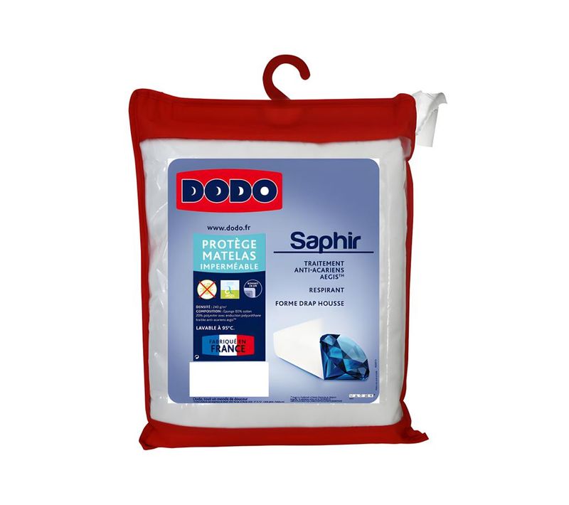 Protège Matelas Imperméable Et Anti-acariens - 140 X 190 Cm - Saphir