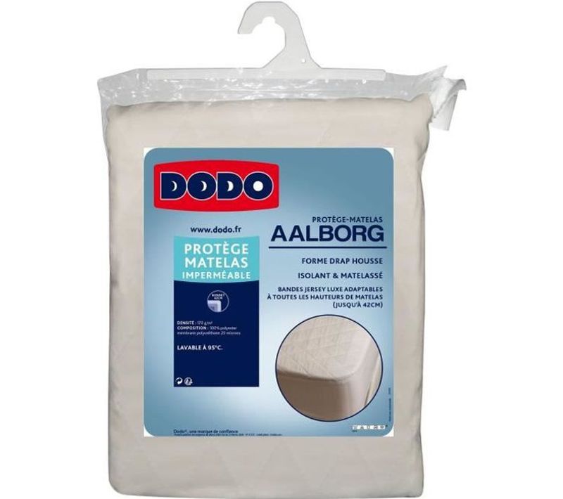 Protège Matelas Aalborg - Matelassé Et Imperméable - 140 X 190 Cm