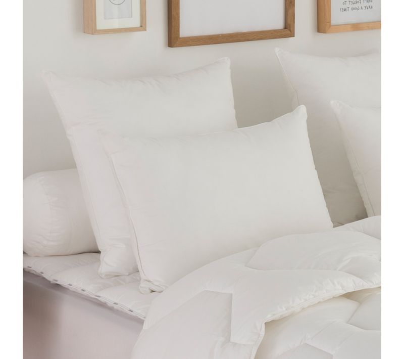 Oreiller Plumes Tres Ferme 50 X 70 Cm Blanc