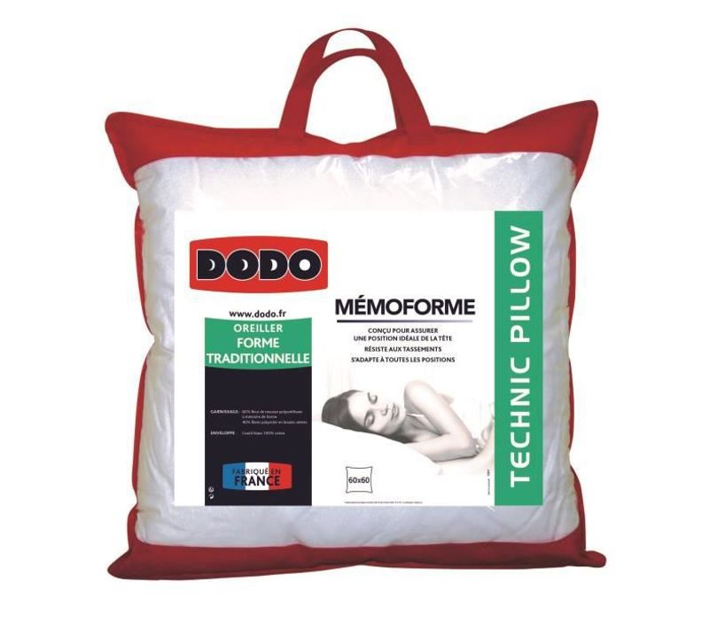 Oreiller à Mémoire De Forme Memoforme - 60 X 60 Cm