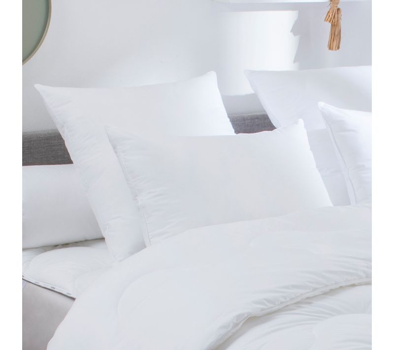 Oreiller Eco Green Toucher Duvet Medium 65 X 65 Cm Blanc