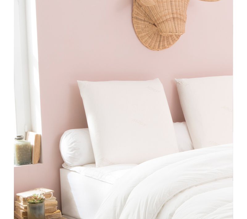 Oreiller Végétal Memory Green 40 X 60 Cm Blanc