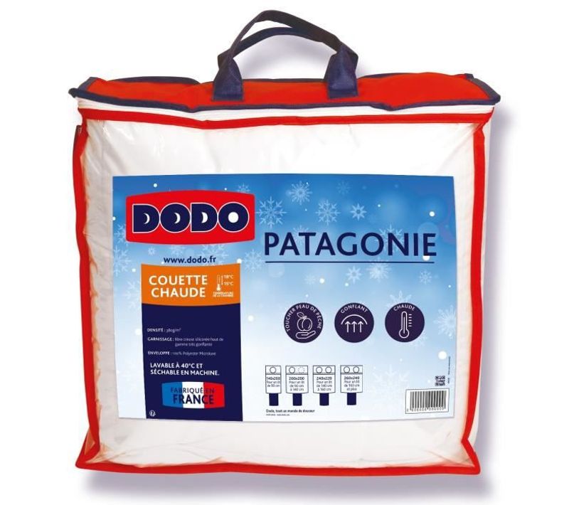 Couette Chaude Patagonie - 220 X 240 Cm - Blanc