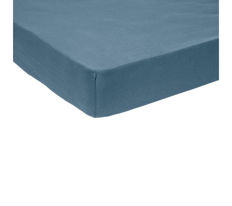 Drap Housse Bébé Confort Jersey Coloris Denim 70 X 140 Cm Bleu
