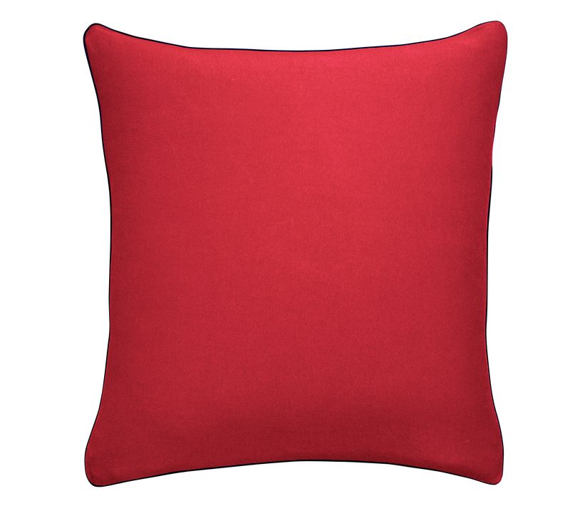 Taie D'oreiller Confort Jersey Coloris Ruby 50 X 75 Cm Rouge