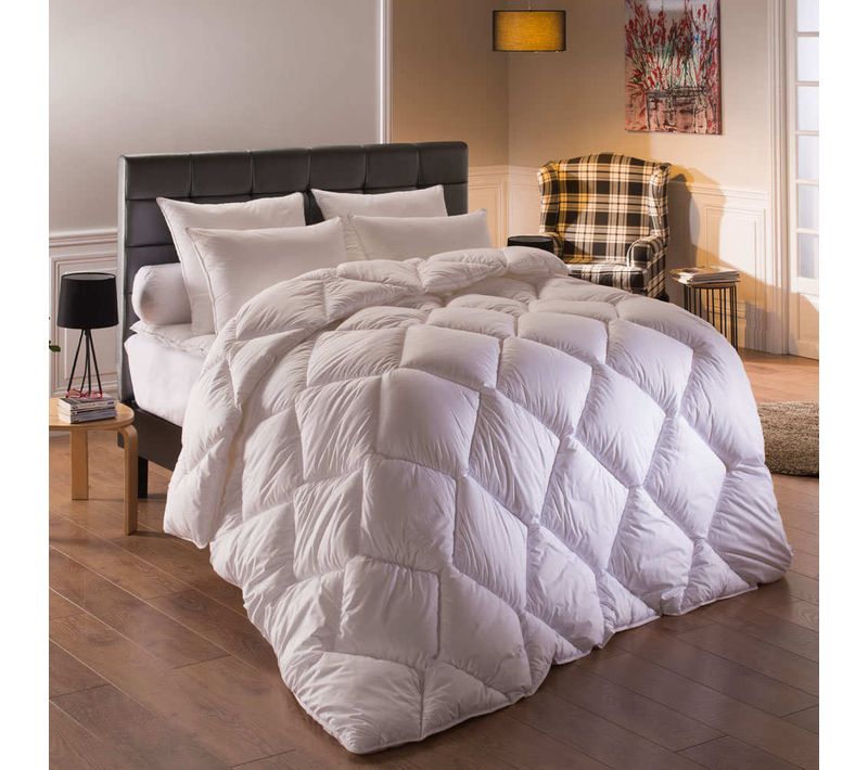 Couette Chaude Suite Royale 200 X 200 Cm Blanc