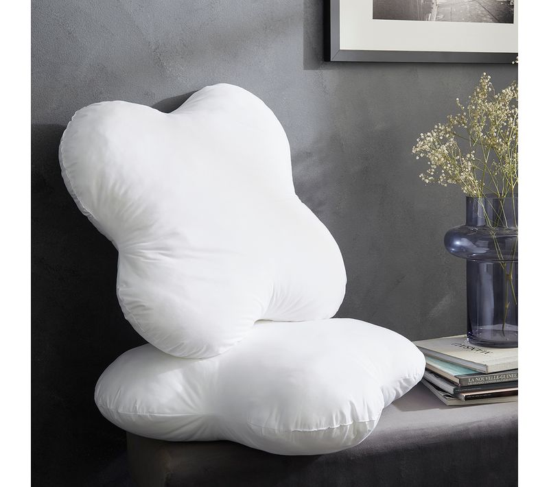 Oreiller Memory Fibre Multiposition 55 X 55 Cm Blanc