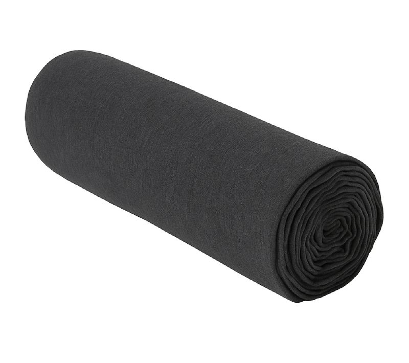 Drap Housse 2 En 1 - Alèse Imperméable Intégrée - Coloris Carbone 140 X 190 Cm Noir