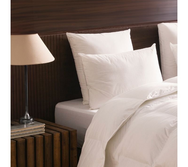 Oreiller Alpage - 55% Duvet - 30% Laine Thermorégulante - Medium 60 X 60 Cm Blanc