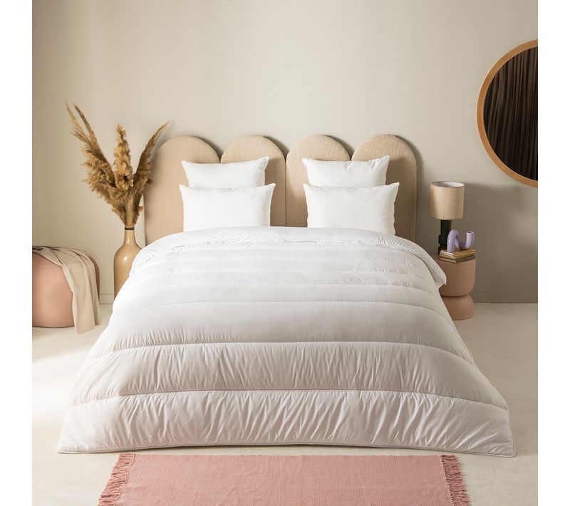Couette Chaude Cocooning 140 X 200 Cm Blanc