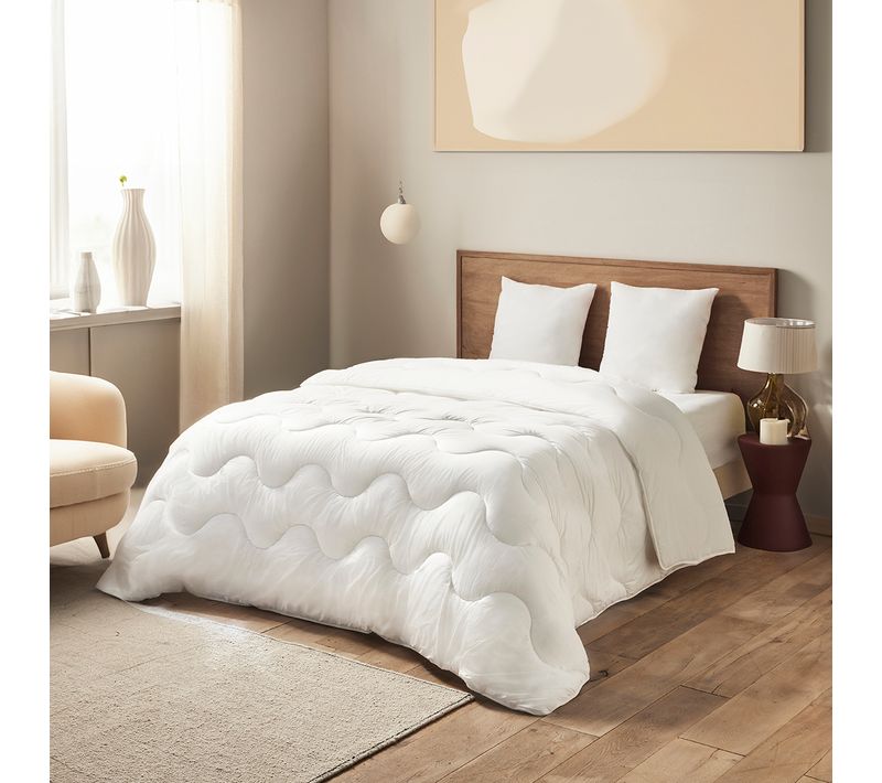 Couette Allergo - Tempérée 200 X 200 Cm Blanc
