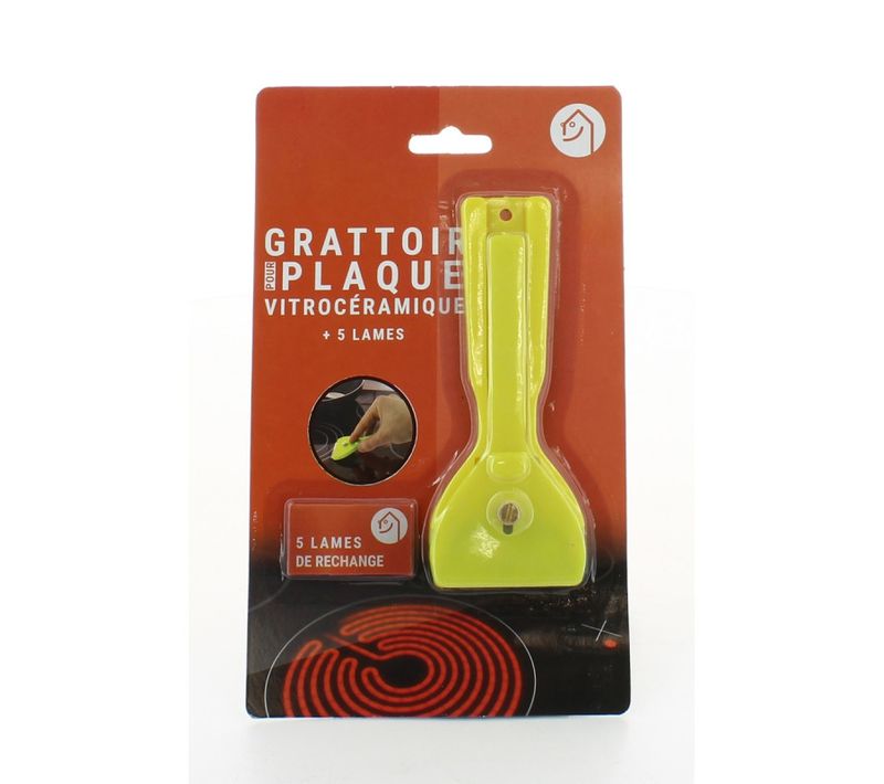 Grattoir + 5 Lames De Rechanges Pour Plaque De Cuisson 92001 Pour Plaque De Cuisson