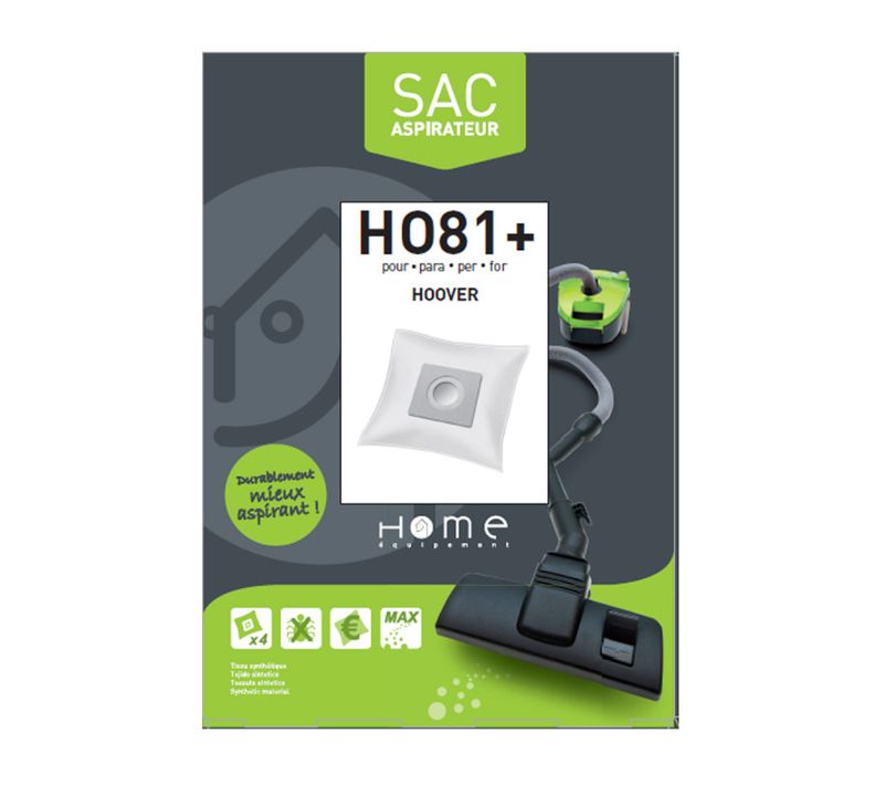 Reconditionné-sac Microfibre Adaptable Par 4  Heho81+rec Pour Aspirateur Telios Extra Hoover