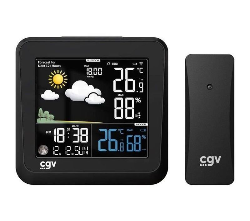 Station Météo Sans Fil - Cgv - My Meteo-1nc - Écran Couleur - Contrôle Tactile