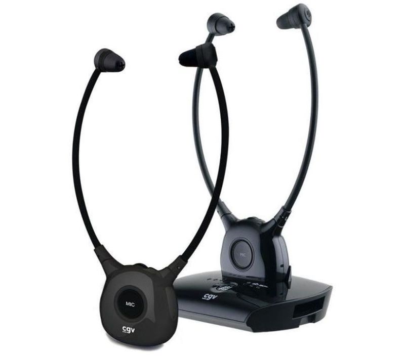 Casque TV Sans Fil Dolfinonyxduo - Autonomie 8h - Réglage de volume intégré