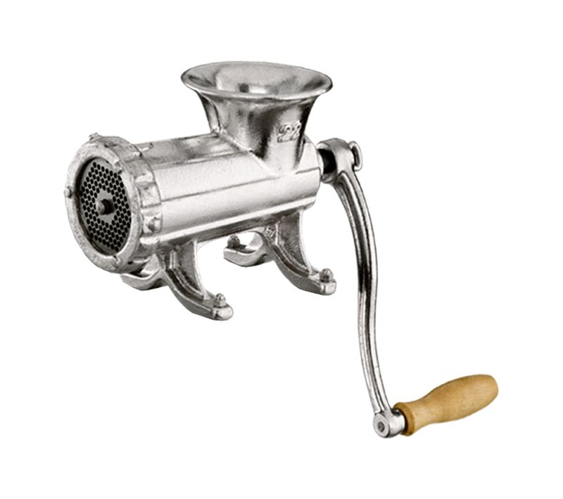 Hachoir à Viande Manuel N°22 - Fonte D'aluminium - Grille 6,5 Mm - à Fixer -