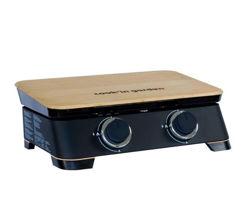 Plancha Gaz 4000w Plaque Fonte Émaillé 58.2x47x20cm - Pg092