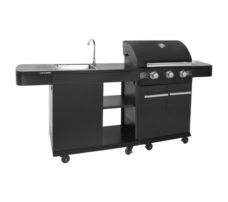 Cuisine Extérieure Modulable Fyra - 3 Brûleurs