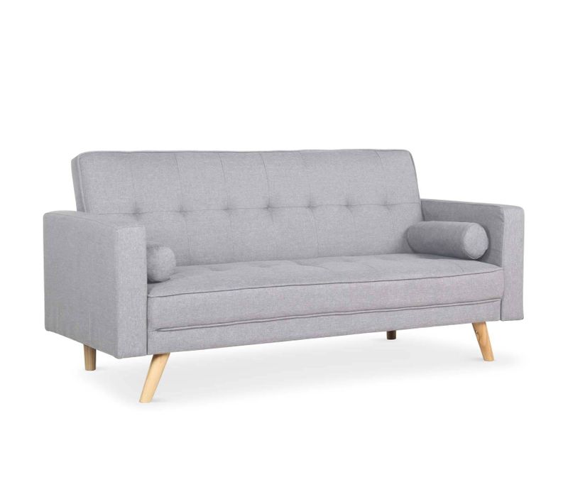 Canapé Convertible Scandinave Slow 3 Places - Gris Clair