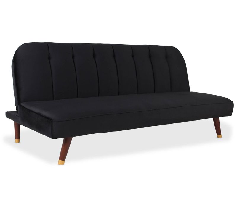 Canapé Convertible Clic-clac Olympia Velours Noir