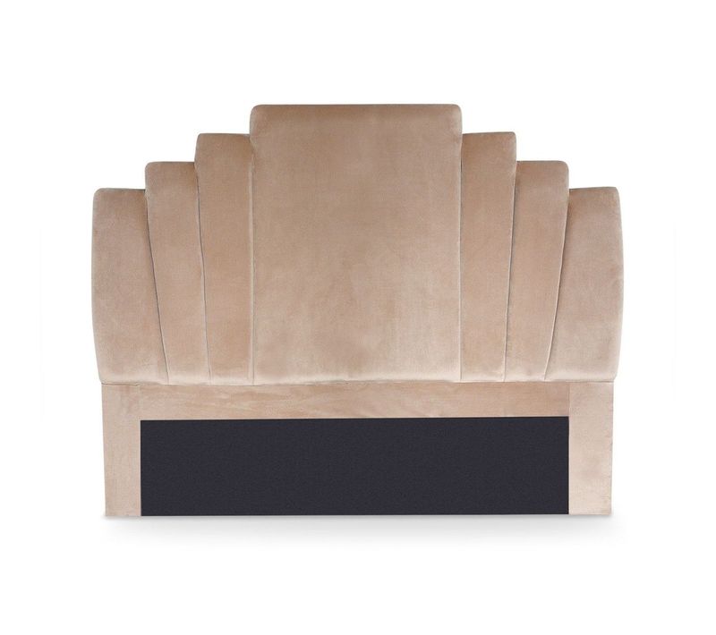Tête De Lit Arena 140 Cm Velours Taupe