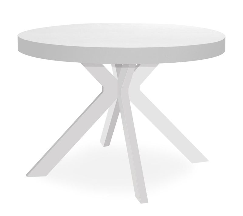 Table Ronde Extensible Myriade Blanc