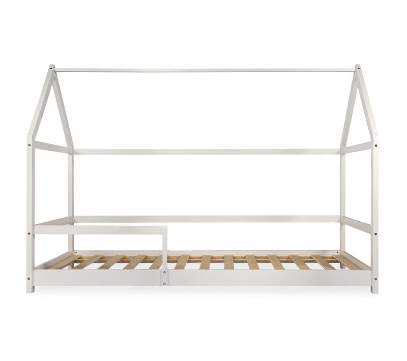 Lit Cabane Pour Enfant Revanou 90x190cm Bois Blanc