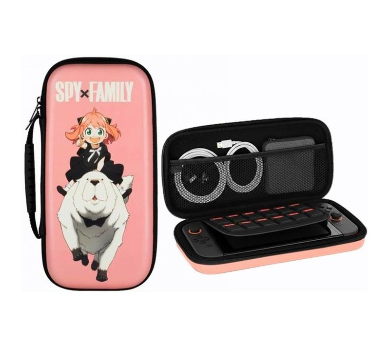 Housse Protection Spy X Family Pour Switch 2/switch/oled - Renforcée, 8 Emplacements