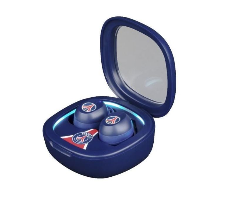 Écouteurs Sans Fil - Psg - Autonomie 8 H + 15 H Avec Boîtier - Bluetooth - Bleu