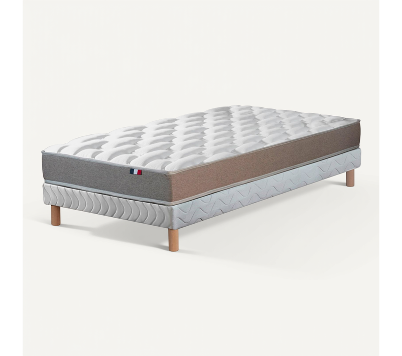 Matelas Mousse Accueil Memoire De Forme + Sommier Dimaime 90x190